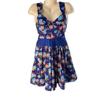 Plenty By Tracy Reese Anthropologie Blue Floral Dress Size 0 Centifolia corset